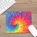 Colorful Spiral Tie Dye Print Mouse Pad