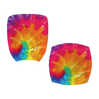Colorful Spiral Tie Dye Print Office Chair Cover