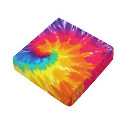 Colorful Spiral Tie Dye Print Outdoor Seat Cushion Cover