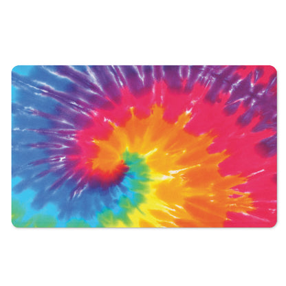 Colorful Spiral Tie Dye Print Polyester Doormat