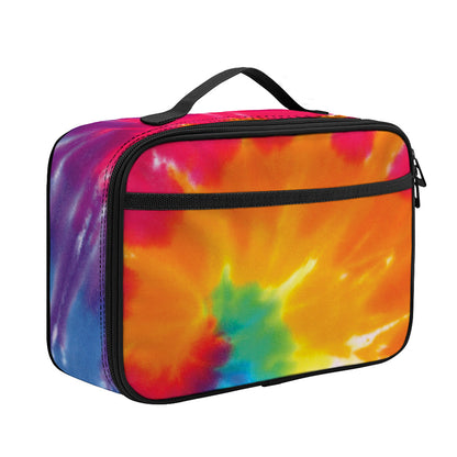 Colorful Spiral Tie Dye Print Portable Lunch Bag
