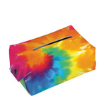 Colorful Spiral Tie Dye Print Rectangle Tissue Box Cover
