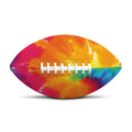 Colorful Spiral Tie Dye Print Rugby Ball