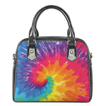 Colorful Spiral Tie Dye Print Shoulder Handbag
