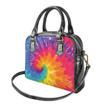 Colorful Spiral Tie Dye Print Shoulder Handbag