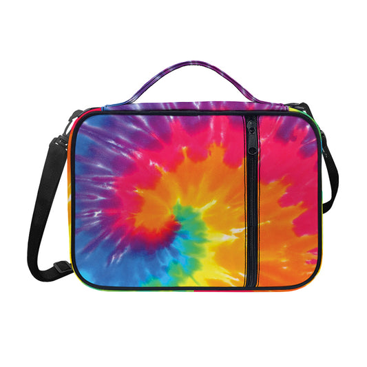 Colorful Spiral Tie Dye Print Shoulder Strap Bible Bag