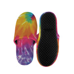 Colorful Spiral Tie Dye Print Slippers