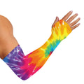 Colorful Spiral Tie Dye Print Sun Protection Arm Sleeves
