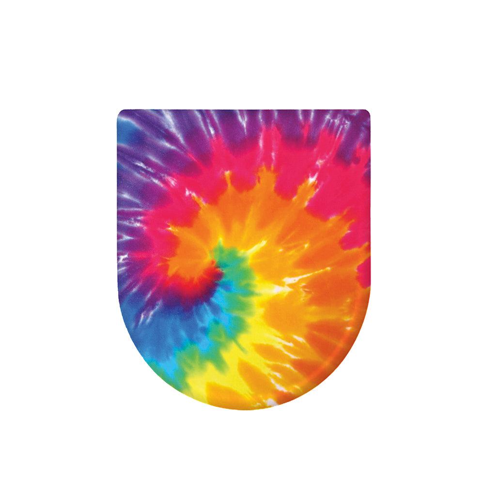 Colorful Spiral Tie Dye Print Toilet Lid Cover