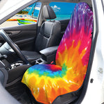 Colorful Spiral Tie Dye Print Waterproof Car Seat Cover