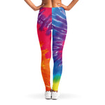 Colorful Spiral Tie Dye Print Women's Leggings