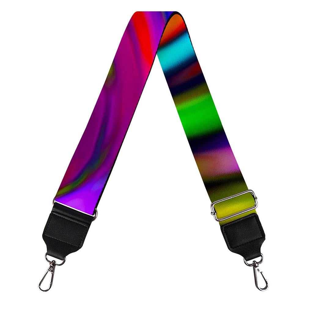 Colorful Spiral Trippy Print Bag Strap