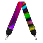 Colorful Spiral Trippy Print Bag Strap