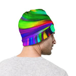 Colorful Spiral Trippy Print Beanie