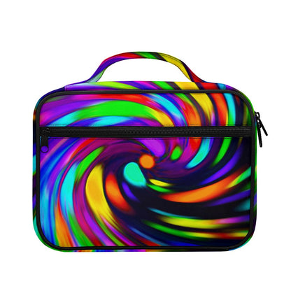 Colorful Spiral Trippy Print Briefcase Bible Bag