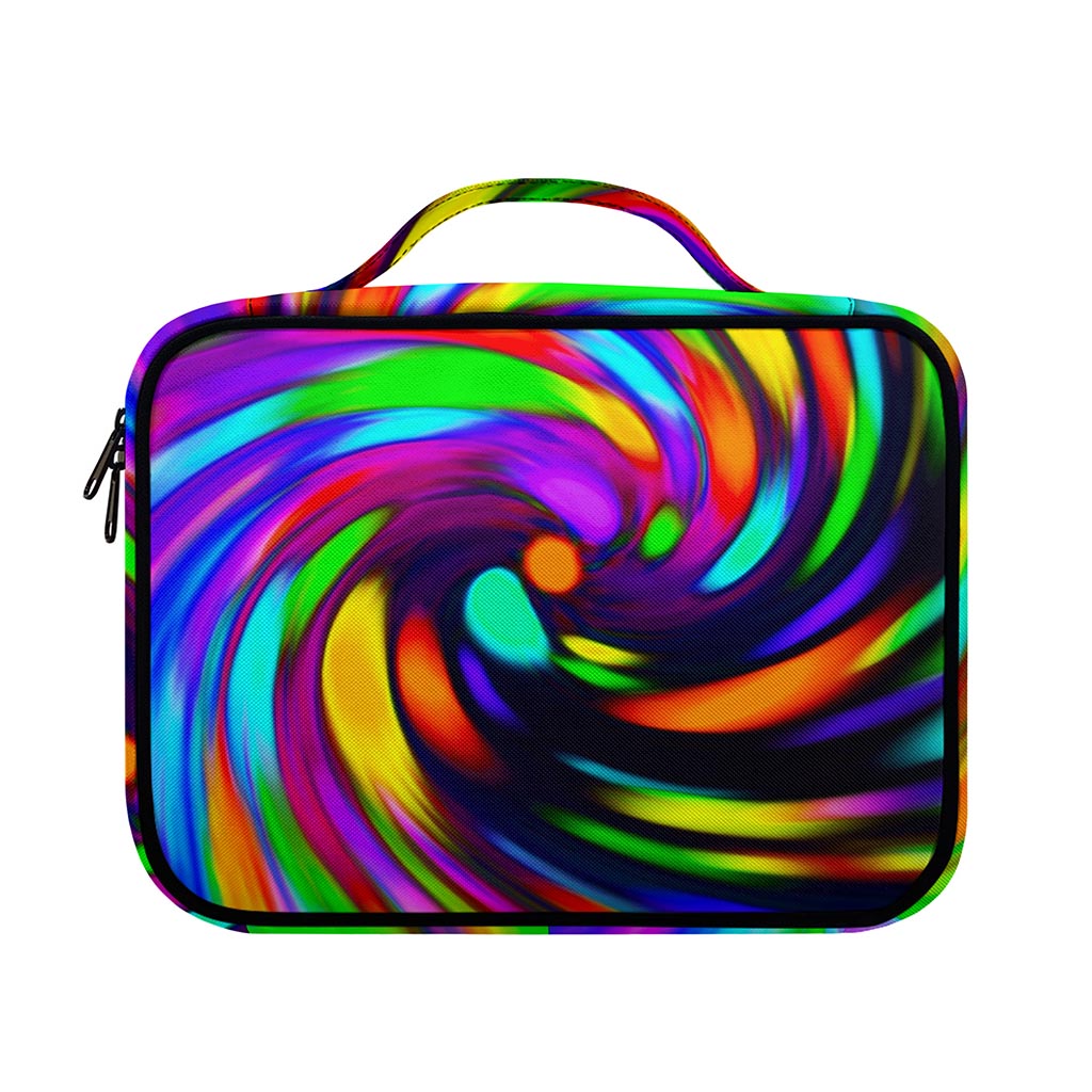 Colorful Spiral Trippy Print Briefcase Bible Bag