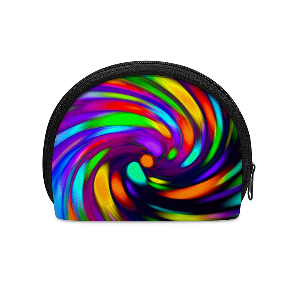 Colorful Spiral Trippy Print Coin Purse
