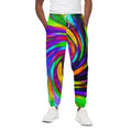 Colorful Spiral Trippy Print Cotton Sweatpants