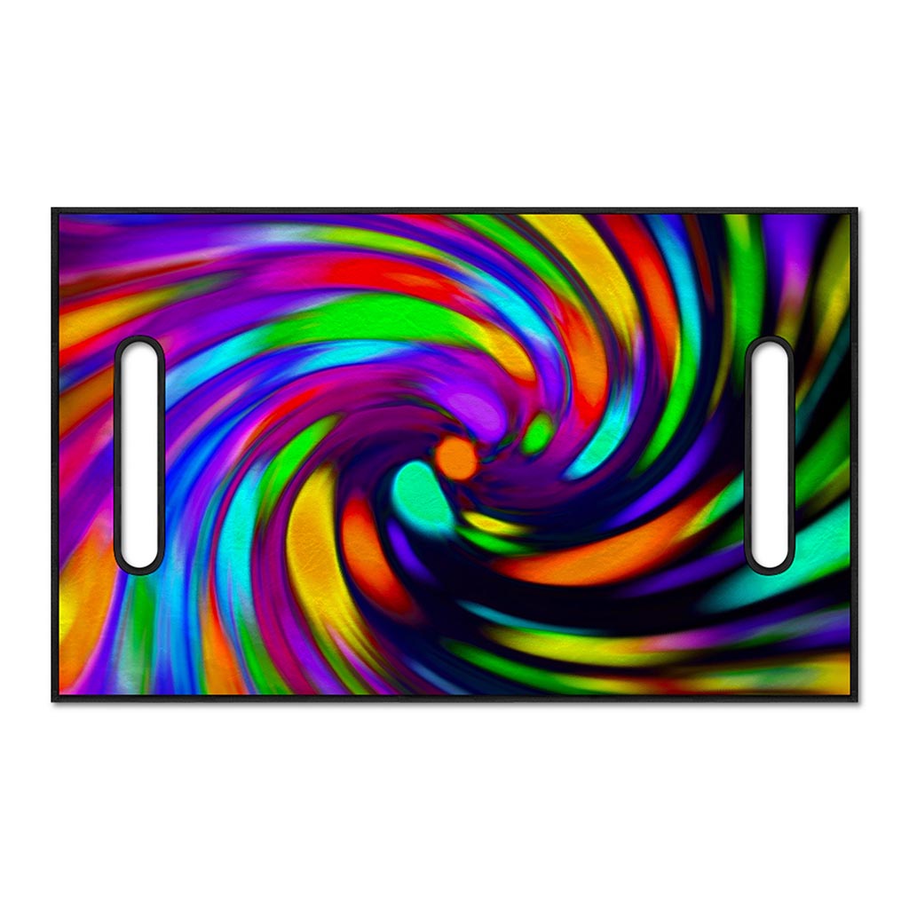Colorful Spiral Trippy Print Golf Cart Seat Cover