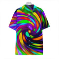Colorful Spiral Trippy Print Hawaiian Shirt
