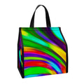 Colorful Spiral Trippy Print Insulated Lunch Tote