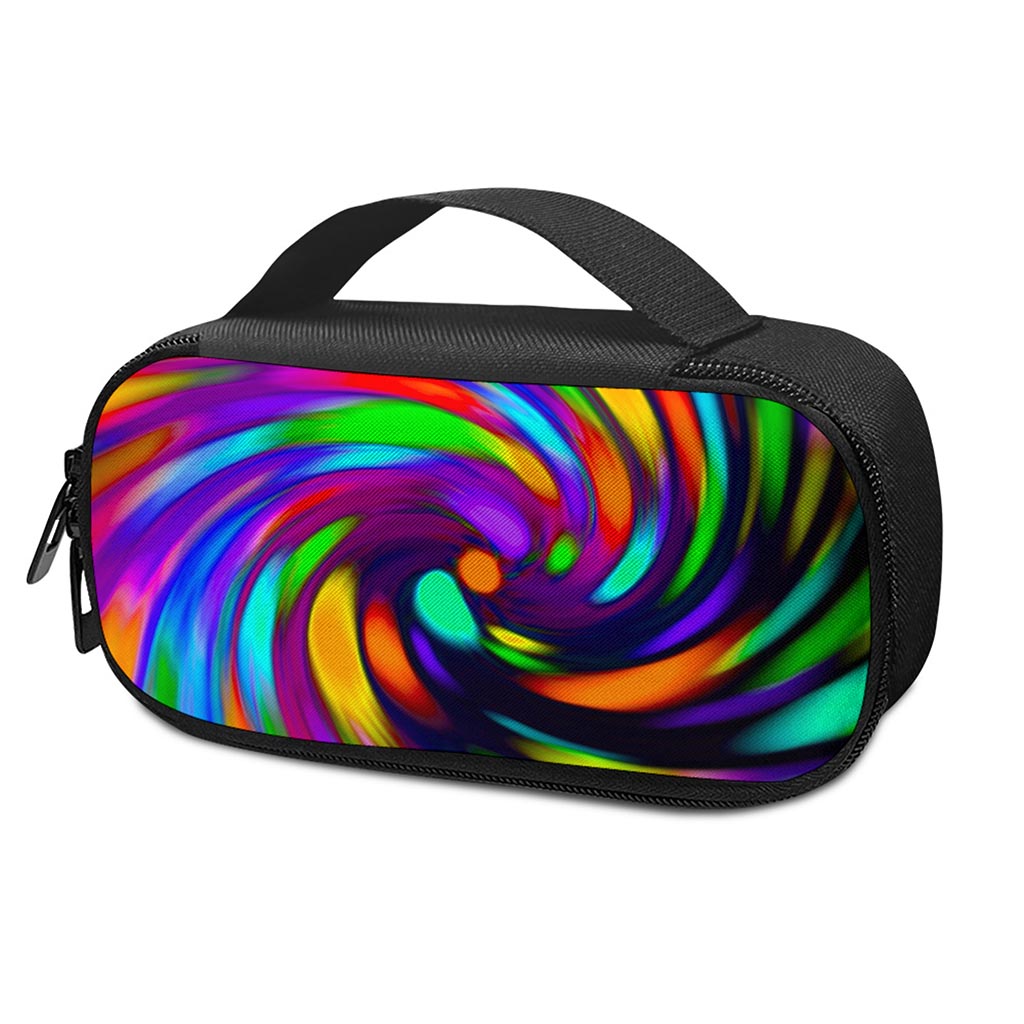 Colorful Spiral Trippy Print Insulin Cooler Travel Case