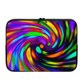 Colorful Spiral Trippy Print Laptop Sleeve