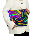 Colorful Spiral Trippy Print Laptop Sleeve