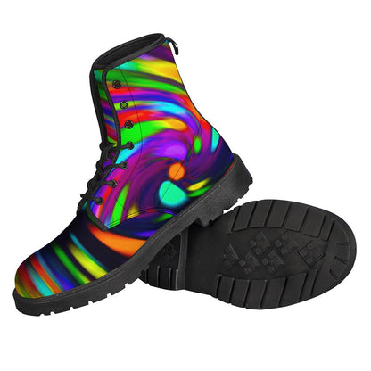 Colorful Spiral Trippy Print Backpack