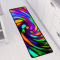 Colorful Spiral Trippy Print Long Kitchen Mat