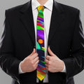 Colorful Spiral Trippy Print Necktie