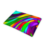 Colorful Spiral Trippy Print Pet Cooling Mat Cover
