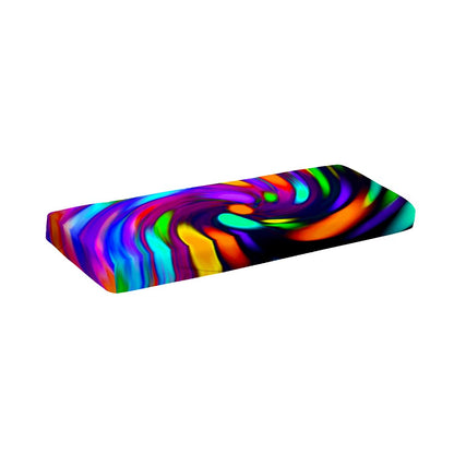 Colorful Spiral Trippy Print Piano Keyboard Cover