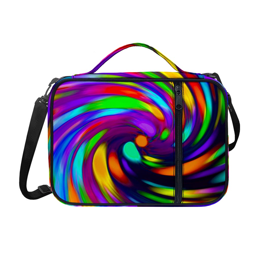 Colorful Spiral Trippy Print Shoulder Strap Bible Bag