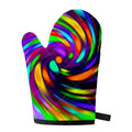 Colorful Spiral Trippy Print Single Oven Mitt