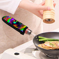 Colorful Spiral Trippy Print Skillet Handle Cover