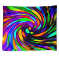 Colorful Spiral Trippy Print Tapestry