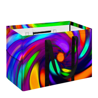 Colorful Spiral Trippy Print Utility Tote Bag