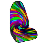 Colorful Spiral Trippy Print Waterproof Car Seat Cover