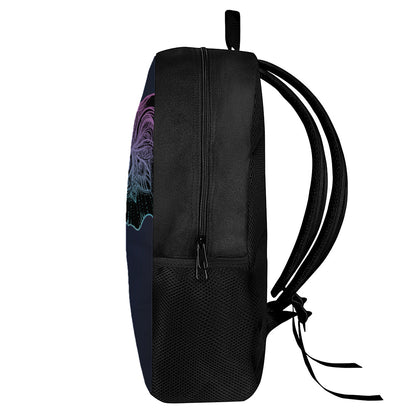 Colorful Spiritual Elephant Print 17 Inch Backpack