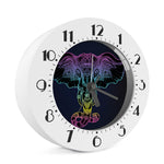 Colorful Spiritual Elephant Print Alarm Clock