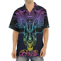 Colorful Spiritual Elephant Print Aloha Shirt