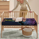 Colorful Spiritual Elephant Print Baby Crib Sheet
