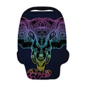 Colorful Spiritual Elephant Print Baby Seat Cover
