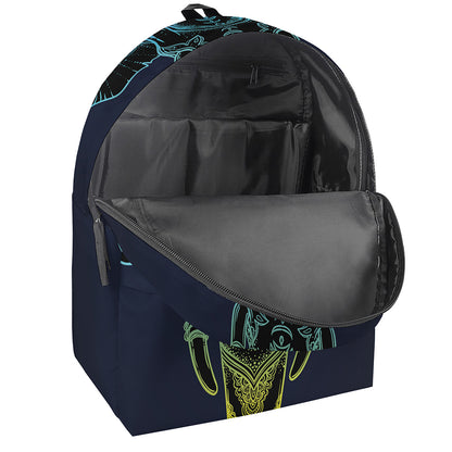 Colorful Spiritual Elephant Print Backpack