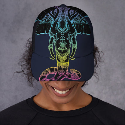 Colorful Spiritual Elephant Print Baseball Cap