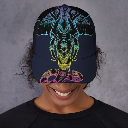 Colorful Spiritual Elephant Print Baseball Cap