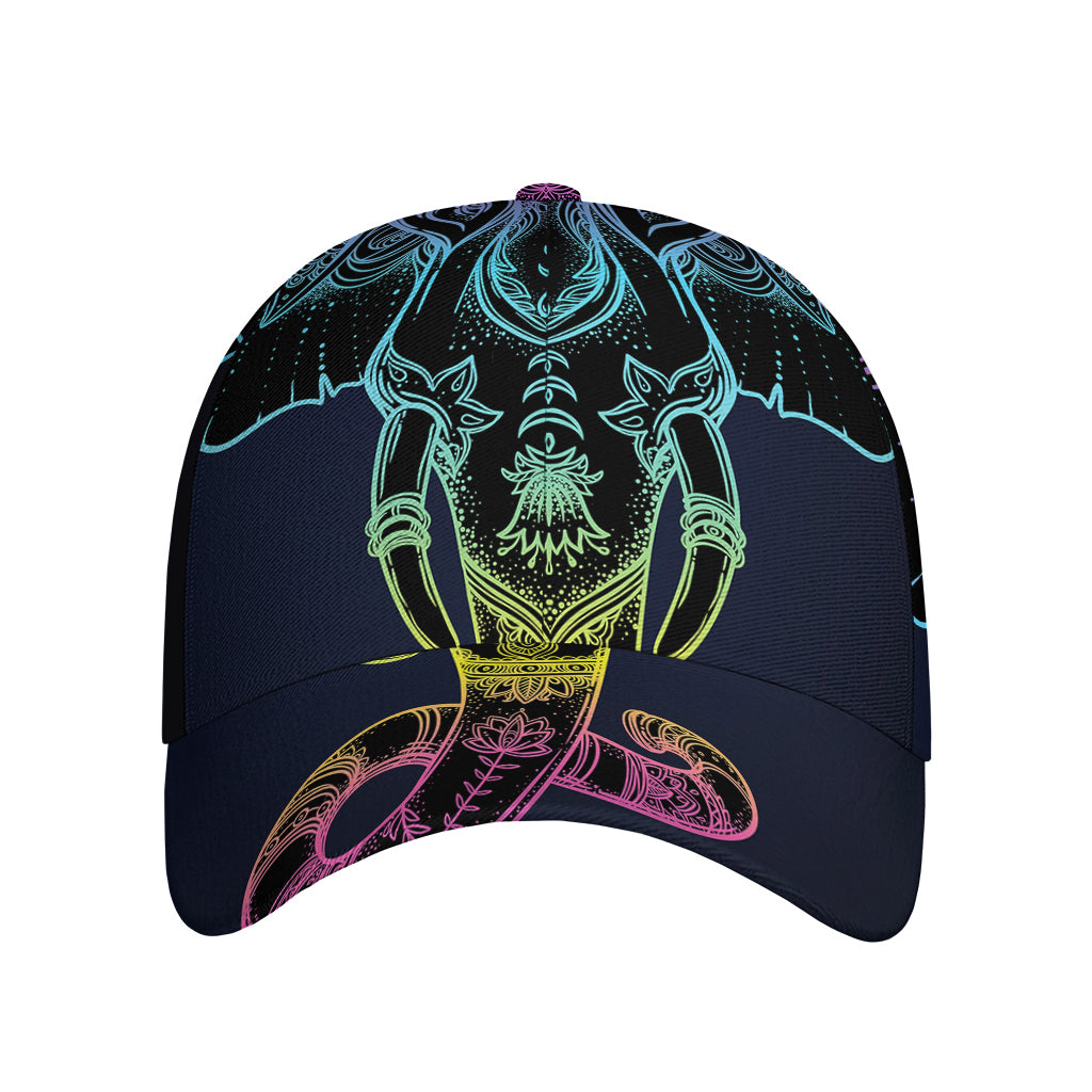 Colorful Spiritual Elephant Print Baseball Cap