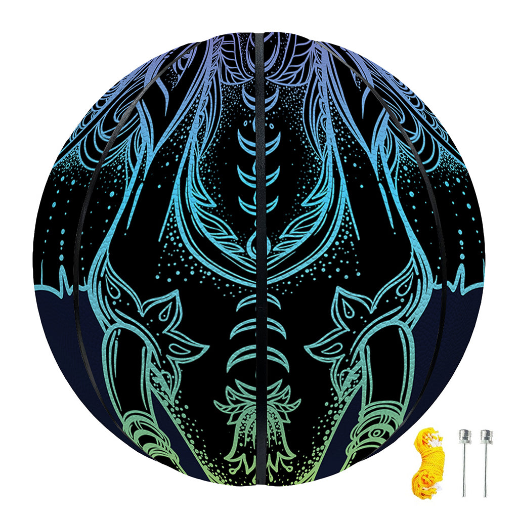 Colorful Spiritual Elephant Print Basketball