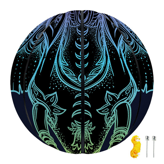 Colorful Spiritual Elephant Print Basketball